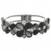 Stunning Black Stone Set Bangle