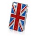 Union Jack Diamante Mobile Phone Case For iphone 4-4S 