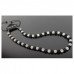 Full Swarovski Crystal Black And Silver/White Shamballa Necklace 