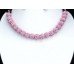 Beautiful New Full Pink Real Crystal shamballa Necklace