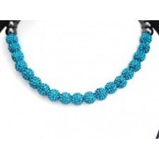 Full New Tuquiose Real Crystal shamballa Necklace