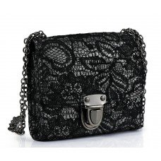 New Black Lace Catwalk Style handbag