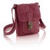 Cute Hot Pink Leather Look Satchel/ Body bag