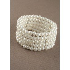Five Rows Stretchy Pearl Bracelets