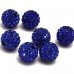 Beautiful Royal Blue Real Crystal Shamballa Beads 
