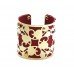 Designer Inspired  New Velvet With Gold Cuff  In Red,Black,Blue And Beige Colour