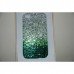 New Two Tone Green, & silver Diamante I phone 4/4s Crystal Cover/ Mobile Phone Case