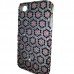 New Pink, Black & Silver Hexagon Design Crystal Mobile Phone Cover Iphone  4/4s Crystal Cover/ Mobile Phone Case