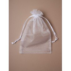 White Organza Large Gift Bag Ideal for Jewellery And Wedding