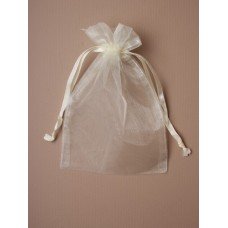 Organza LARGE Ivory Gift Bag Ideal for Jewellery And Wedding