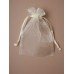 Organza LARGE Ivory Gift Bag Ideal for Jewellery And Wedding