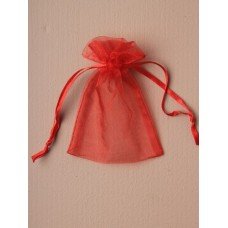 Red Medium Organza Gift Bag