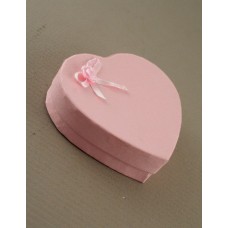 Shamballa Pink Rosebud Heart Shaped Gift Box. 