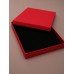 Red Gift box with Black flock Inner.
