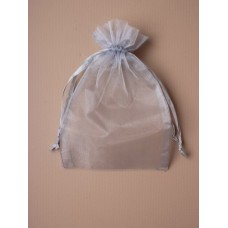 Silver Grey Organza Gift Bag