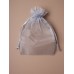 Silver Grey Organza Gift Bag
