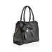 Kaytie Wu Bow Charm And Chain Strap Black Tote HandBag 