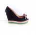 Purple Velvet Women Shoe
