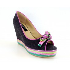 Purple Velvet Women Shoe
