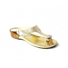 Gold Diamonte Trim Ladies Sandal