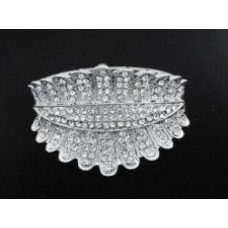 Silver Quality Crystal Stone Bangle