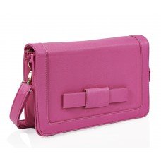 Pink Structured Bow Bag 