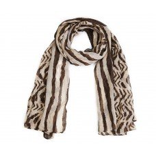 Geometric Animal Print Scarf