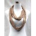 Gold Crystal Round Scarf