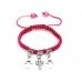 Pink Cross Style Crystal Bracelet