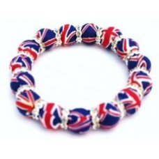 Multi Union Flag Crystal Bracelet 