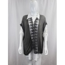 Gray Crystal Zoe Valentini Dress