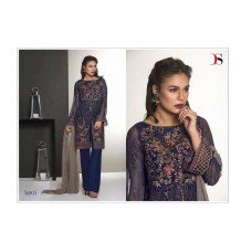 51005 BLUE BAROQUE PAKISTANI DESIGNER STYLE READY MADE 