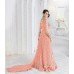 7210-C PEACH GLOSSY SAPPHIRE WEDDING WEAR DESIGNER DRESS