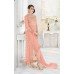 7210-C PEACH GLOSSY SAPPHIRE WEDDING WEAR DESIGNER DRESS