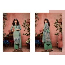 GREEN DESIGNER CRAPE DIGITAL PRINTED INDIAN PAKISTANI SUIT 