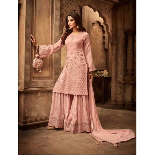 Buy Light Pink Embroidery Wedding Anarkali Suit In USA, UK, Canada,  Australia, Newzeland online